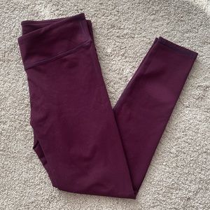 Burgundy Fabletics Leggings